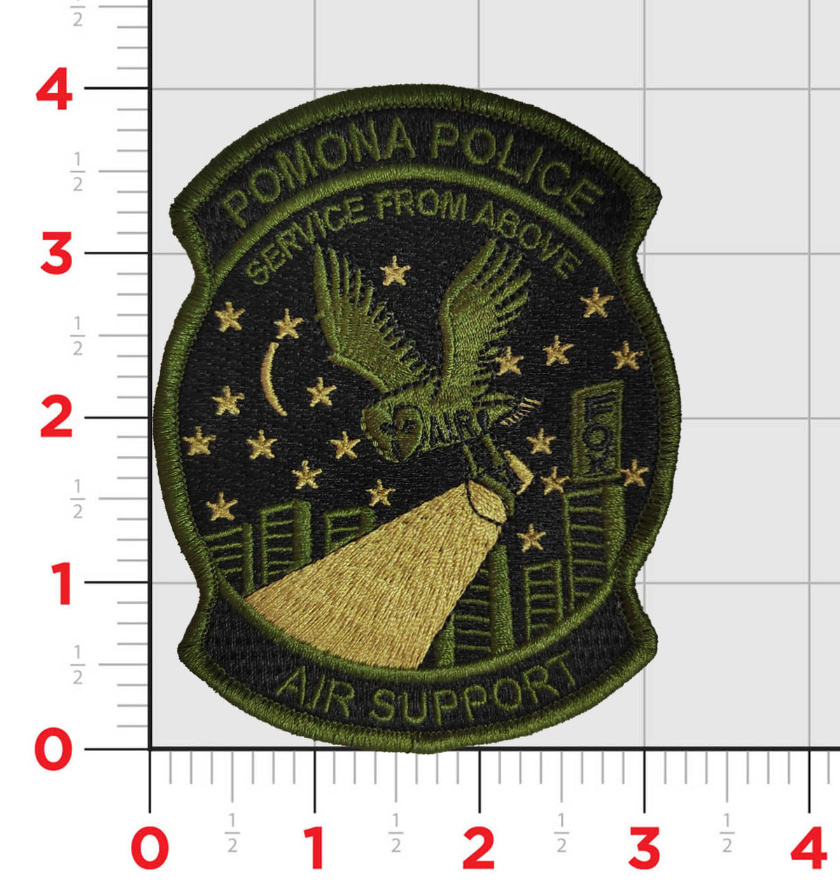 Official Pomona PD Air Unit Chest Patch