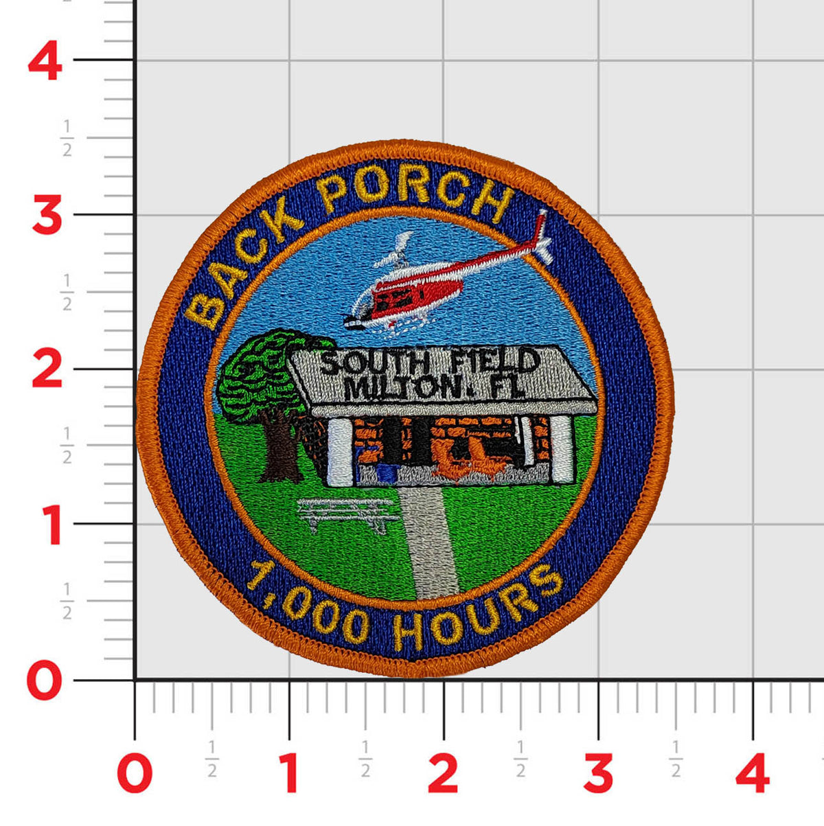 NAS Whiting South Field Back Porch TH-57 1,000 Hours Patch