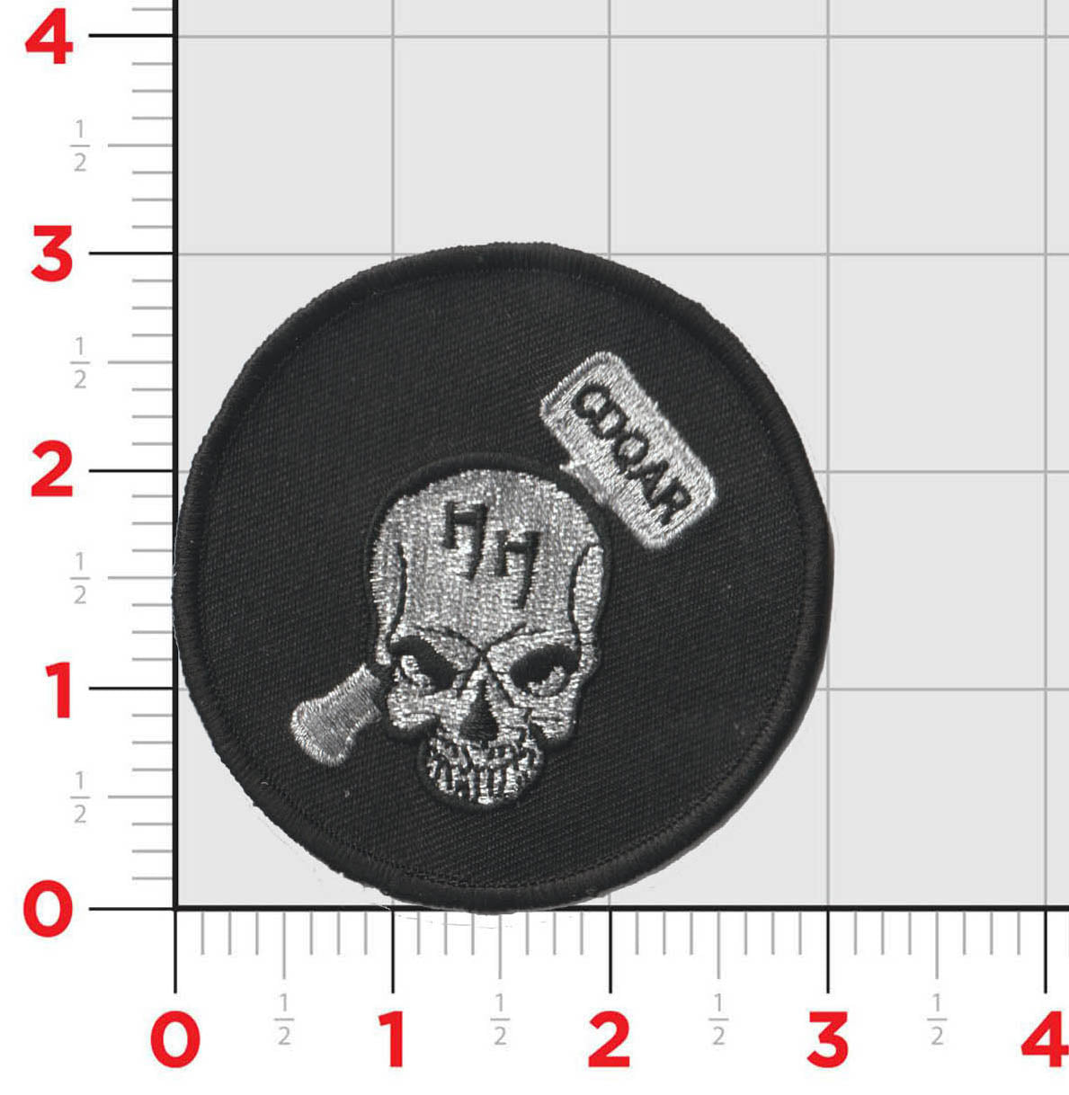 Official HMH-366 Qualification Skull/Hammer Patches