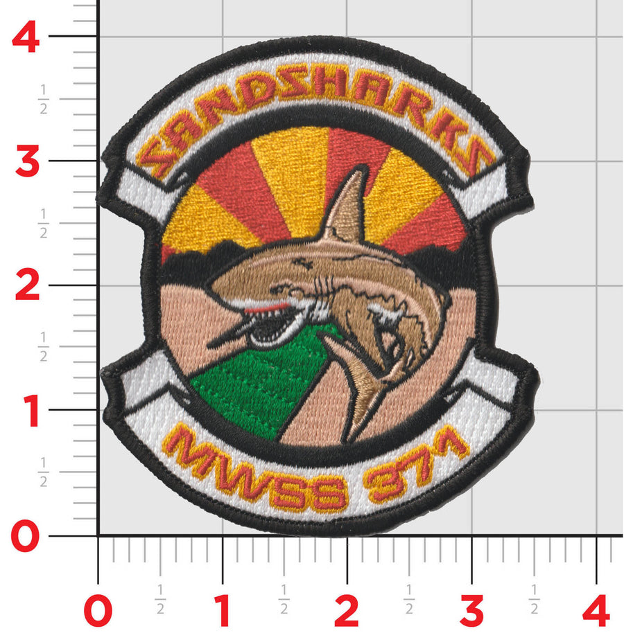 Officially Licensed USMC MWSS-371 Sand Sharks 2021 Patches