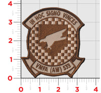 Officially Licensed USMC VMFA(AW)-533 Hawks Squadron Patches