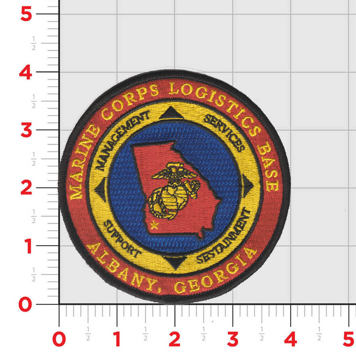 Officially Licensed USMC MCLB Albany Georgia Patches (A)