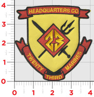 Officially Licensed USMC HQ Company 23rd Marine Regiment Patch