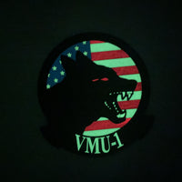 Officially Licensed USMC VMU-1 Watchdogs PVC Squadron Patches