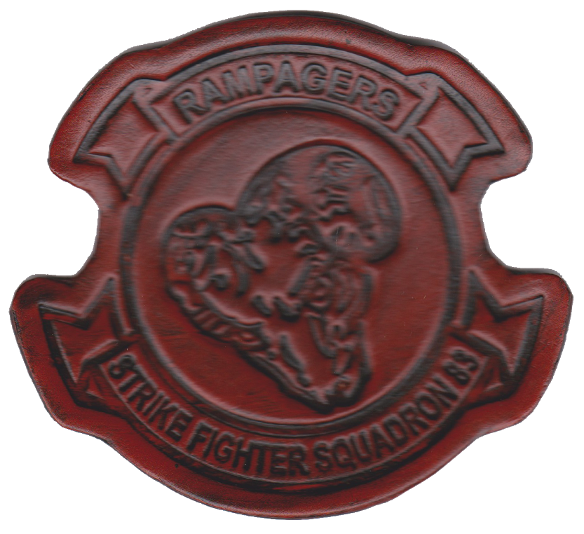 Officially Licensed US Navy VFA-83 Rampagers Leather Patches