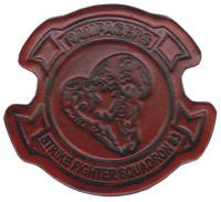 Officially Licensed US Navy VFA-83 Rampagers Leather Patches
