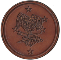 Officially Licensed 1st Bn 11th Marines Fire Support 1/11 Hand Painted Leather Patch