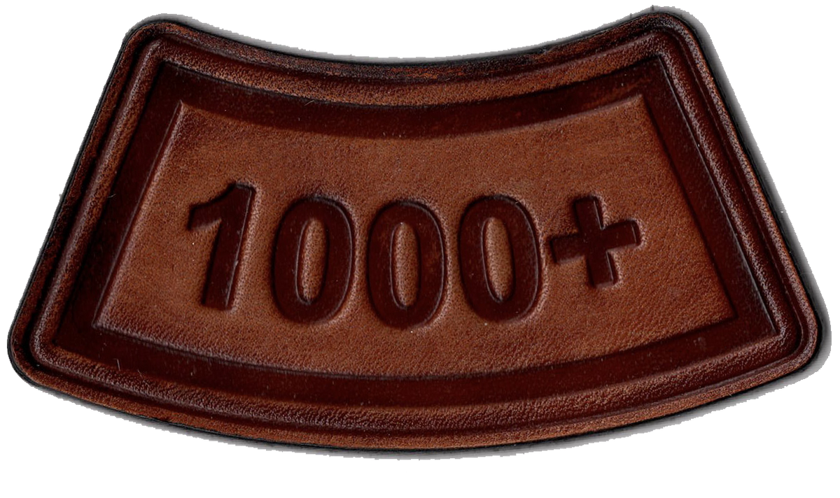 Flight Hours Leather Tab Patches