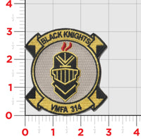 Officially Licensed USMC VMFA-314 Black Knights Command Patches