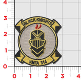 Officially Licensed USMC VMFA-314 Black Knights Chest Patches