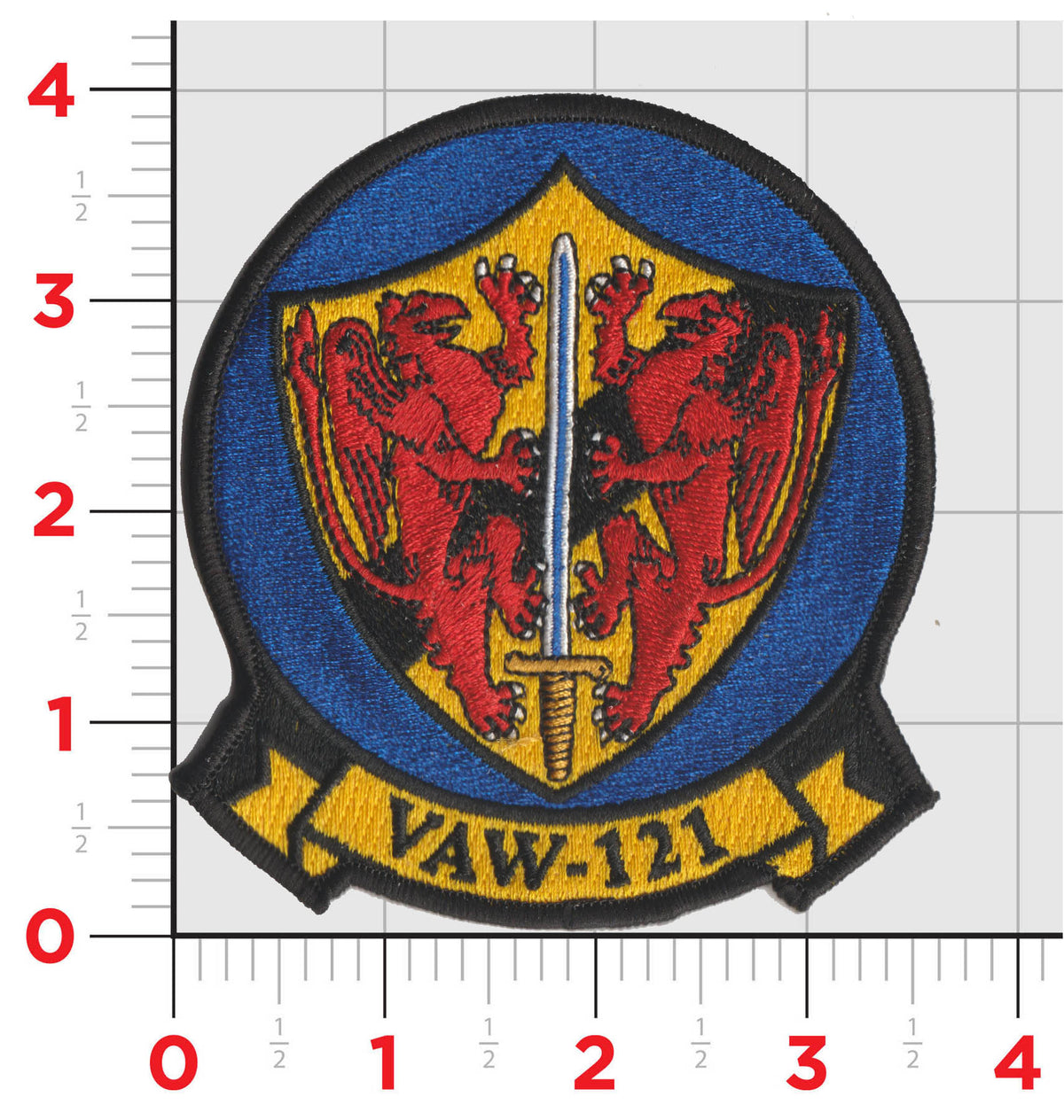 Officially Licensed US Navy VAW-121 Blue Tails Squadron Patch