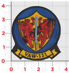 Officially Licensed US Navy VAW-121 Blue Tails Squadron Patch