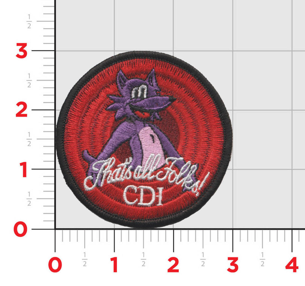 Official VMM-364 Purple Foxes Qual Shoulder Patches