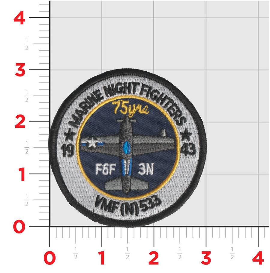 Official VMFA(AW)-533 Hawks Throwback 75th Anniversary Shoulder Patches
