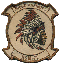 Officially Licensed US Navy HSM-72 Proud Warriors Squadron Patches