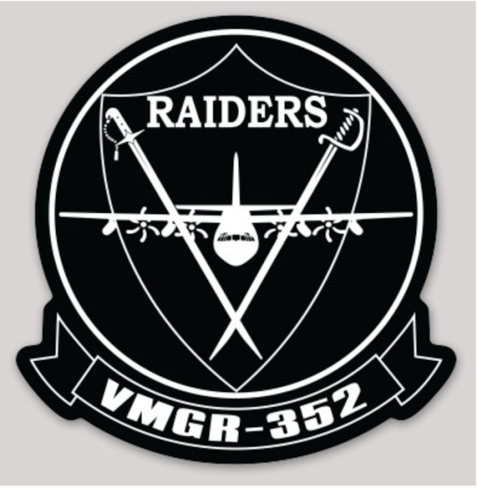 Officially Licensed USMC VMGR-352 Raiders 2021 Sticker