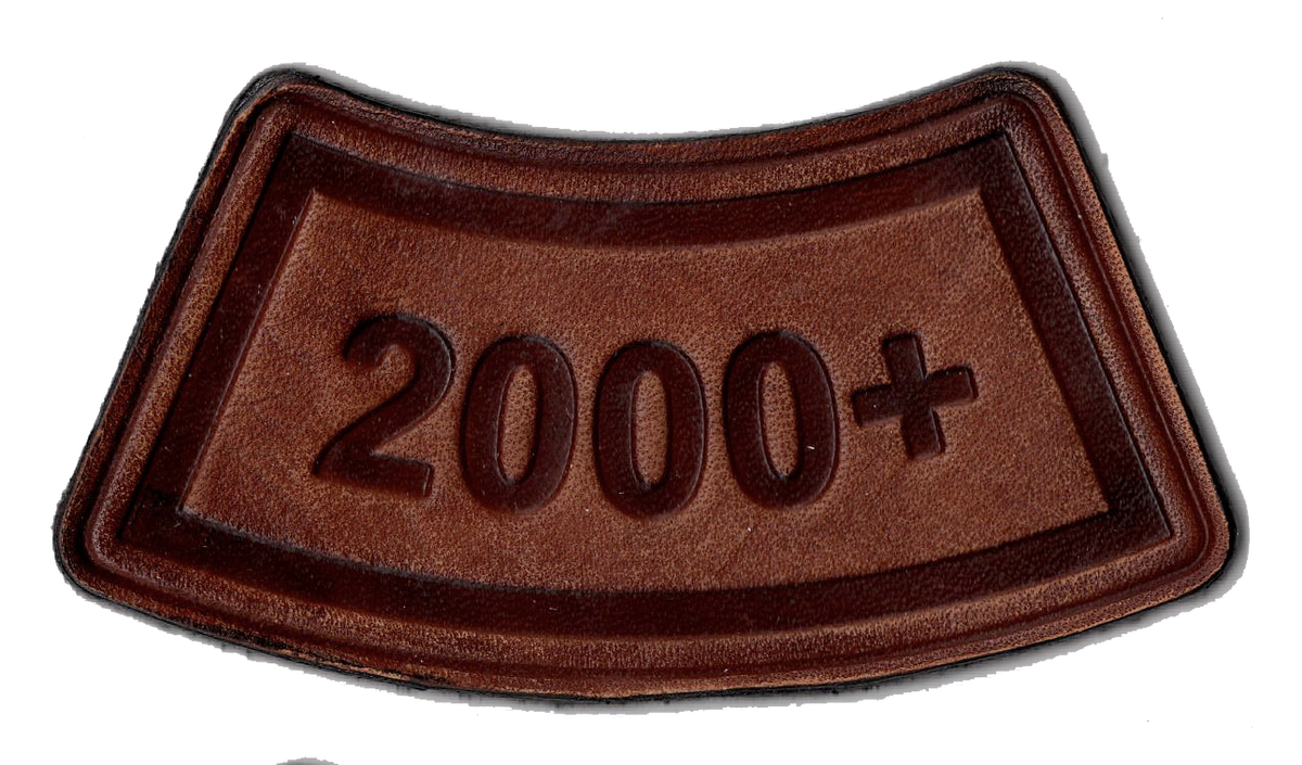 Flight Hours Leather Tab Patches