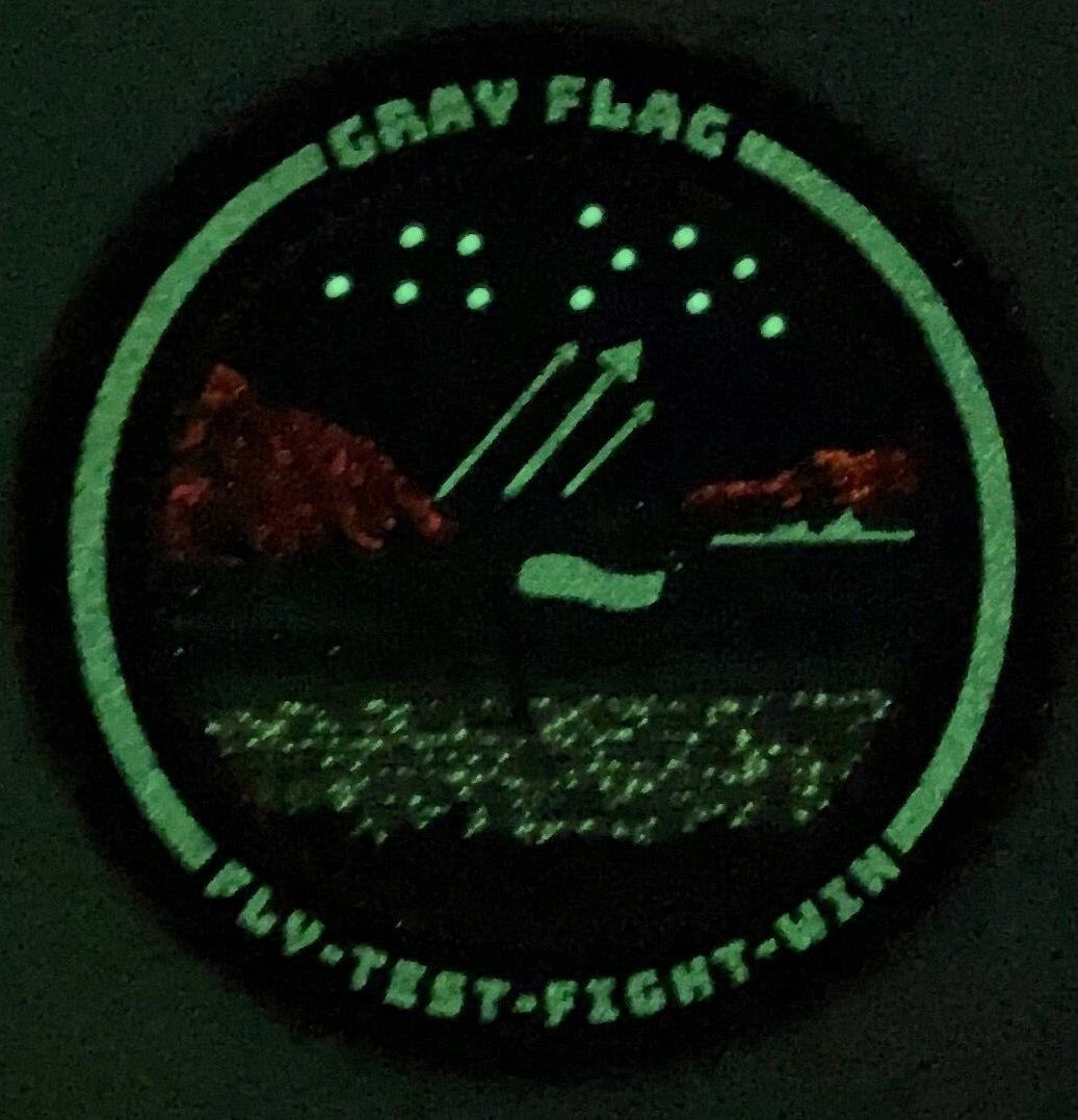 Official US Navy Gray Flag Exercise Test Wing Pacific (NTWP) PVC Patches