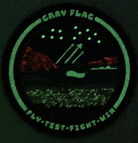 Official US Navy Gray Flag Exercise Test Wing Pacific (NTWP) PVC Patches