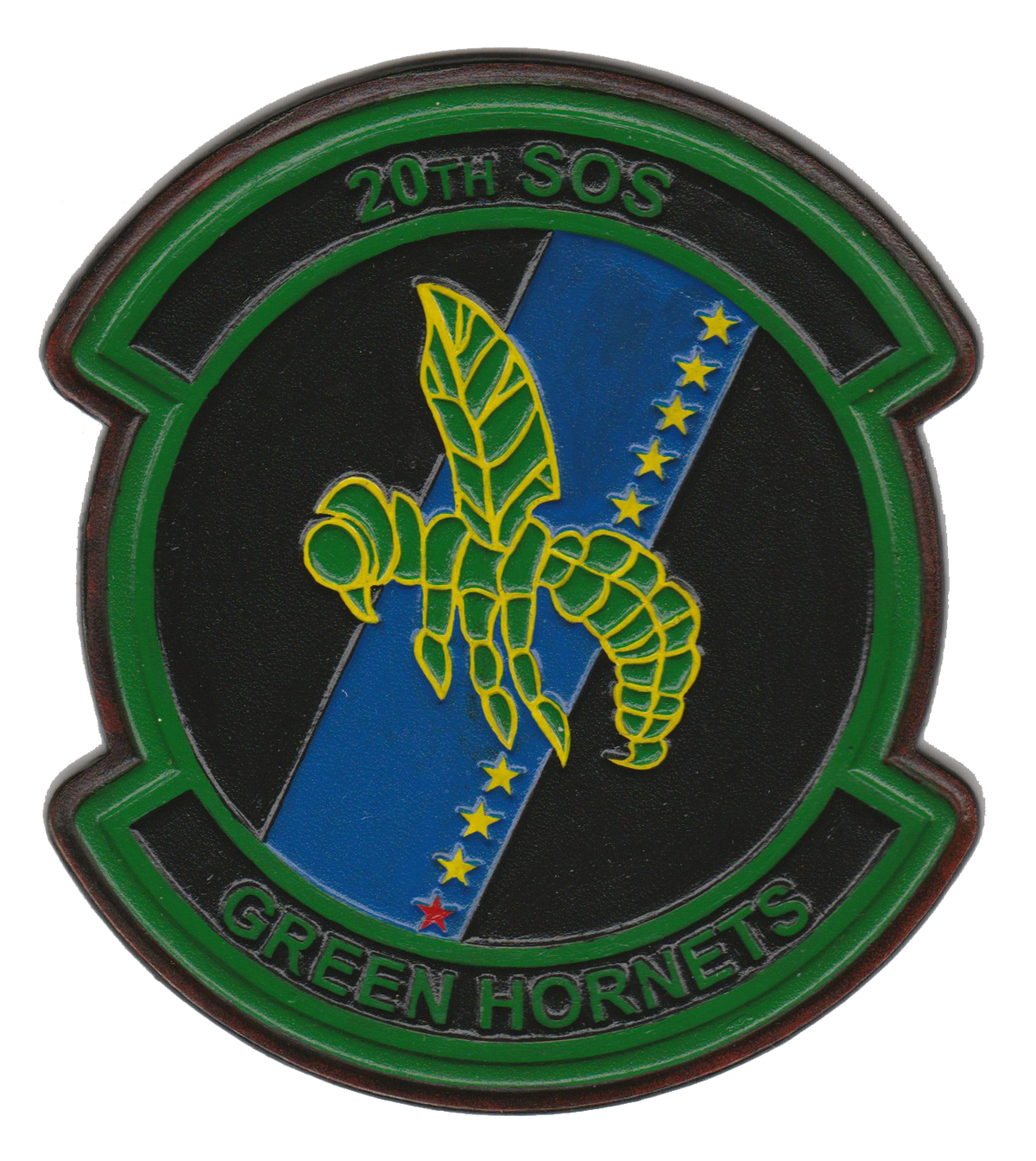 USAF 20th SOS Green Hornets Leather Patches