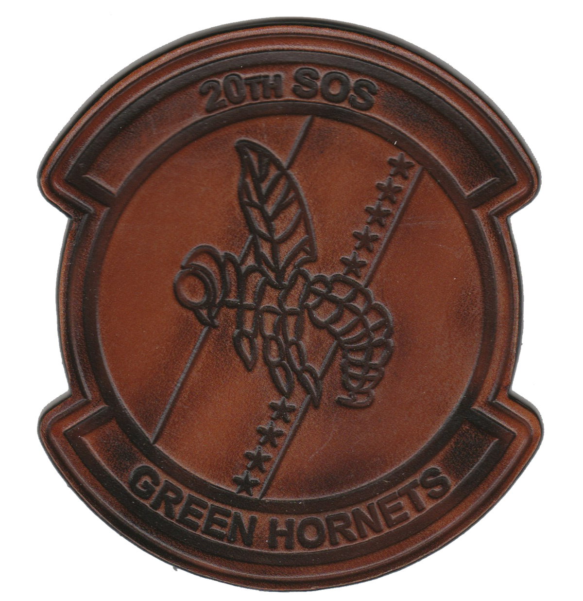 USAF 20th SOS Green Hornets Leather Patches