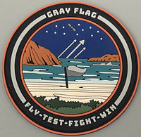 Official US Navy Gray Flag Exercise Test Wing Pacific (NTWP) PVC Patches