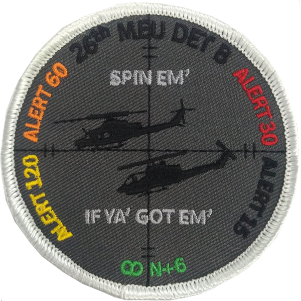 Official HMLA-167 26th MEU DET B Shoulder Patch