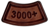 3000+ Flight Hours Leather Tab Patch/ Antique