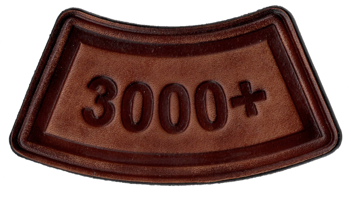 Flight Hours Leather Tab Patches
