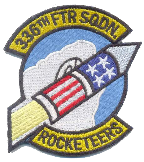 USAF 336th Fighter Squadron Rocketeers Patch
