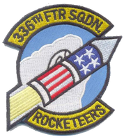 USAF 336th Fighter Squadron Rocketeers Patch