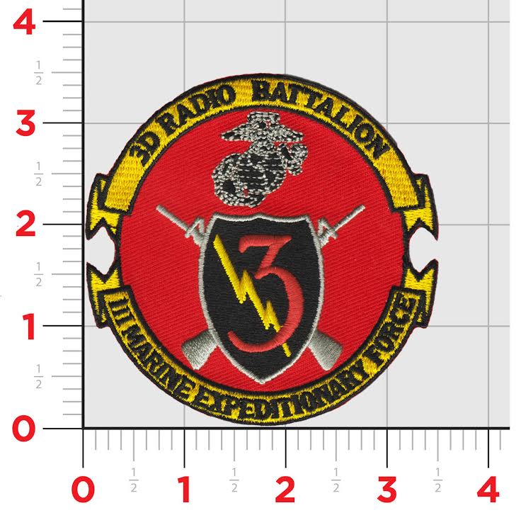 Officially Licensed USMC 3D Radio Battalion Patch