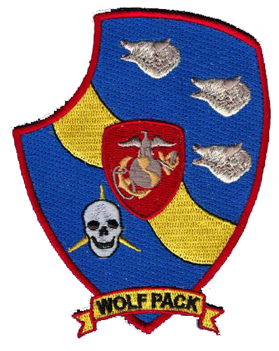 Officially Licensed USMC 3rd Light Armored Wolfpack Patch