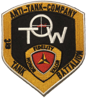 Officially Licensed USMC 3rd Marines 3rd Tank Bn Anti-Tank Company Patch