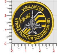 Official VFA-151 Vigilantes Super Hornet Shoulder Patch