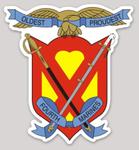 Officially Licensed USMC 4th Marines Sticker