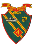 Officially Licensed USMC USMC 4th Tank Bn patch