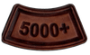 5000+ Flight Hours Leather Tab Patch/ Antique