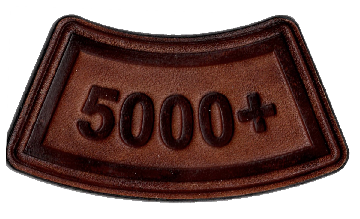 Flight Hours Leather Tab Patches