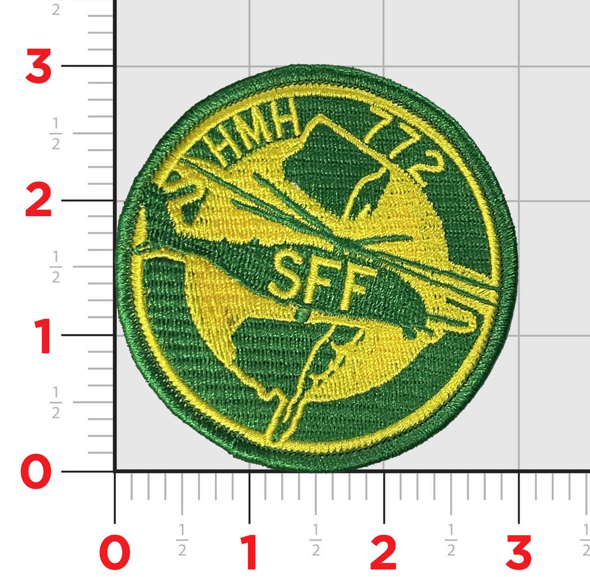 Official HMH-772 Hustlers Flightline Qual Patches