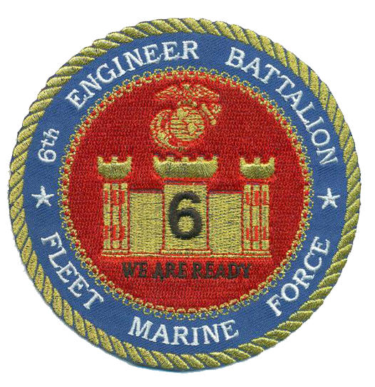 Officially Licensed USMC 6th Engineer Bn Patch