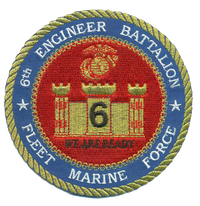 Officially Licensed USMC 6th Engineer Bn Patch