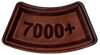 7000+ Flight Hours Leather Tab Patch/ Antique