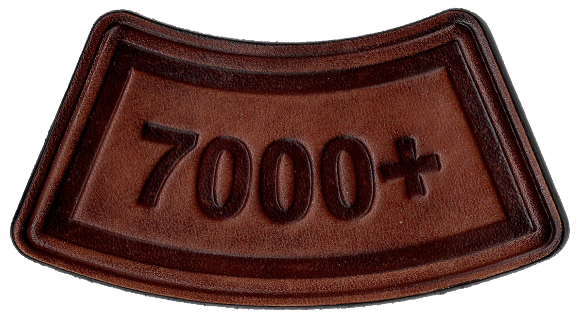 Flight Hours Leather Tab Patches