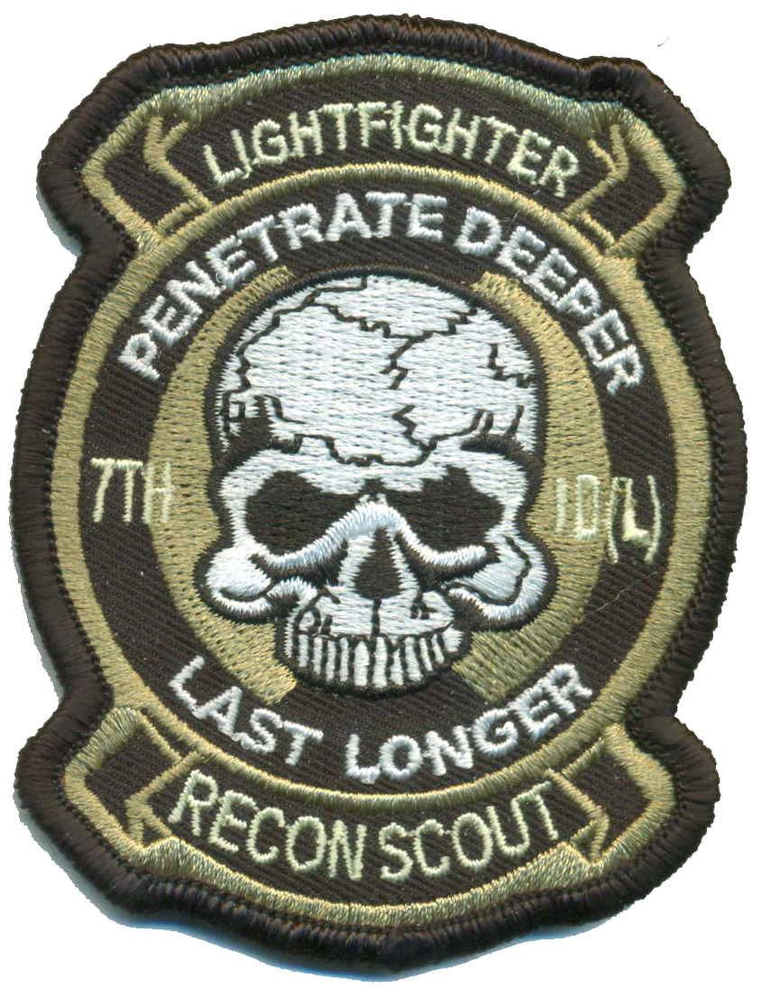 US Army 7th ID Recon Patch