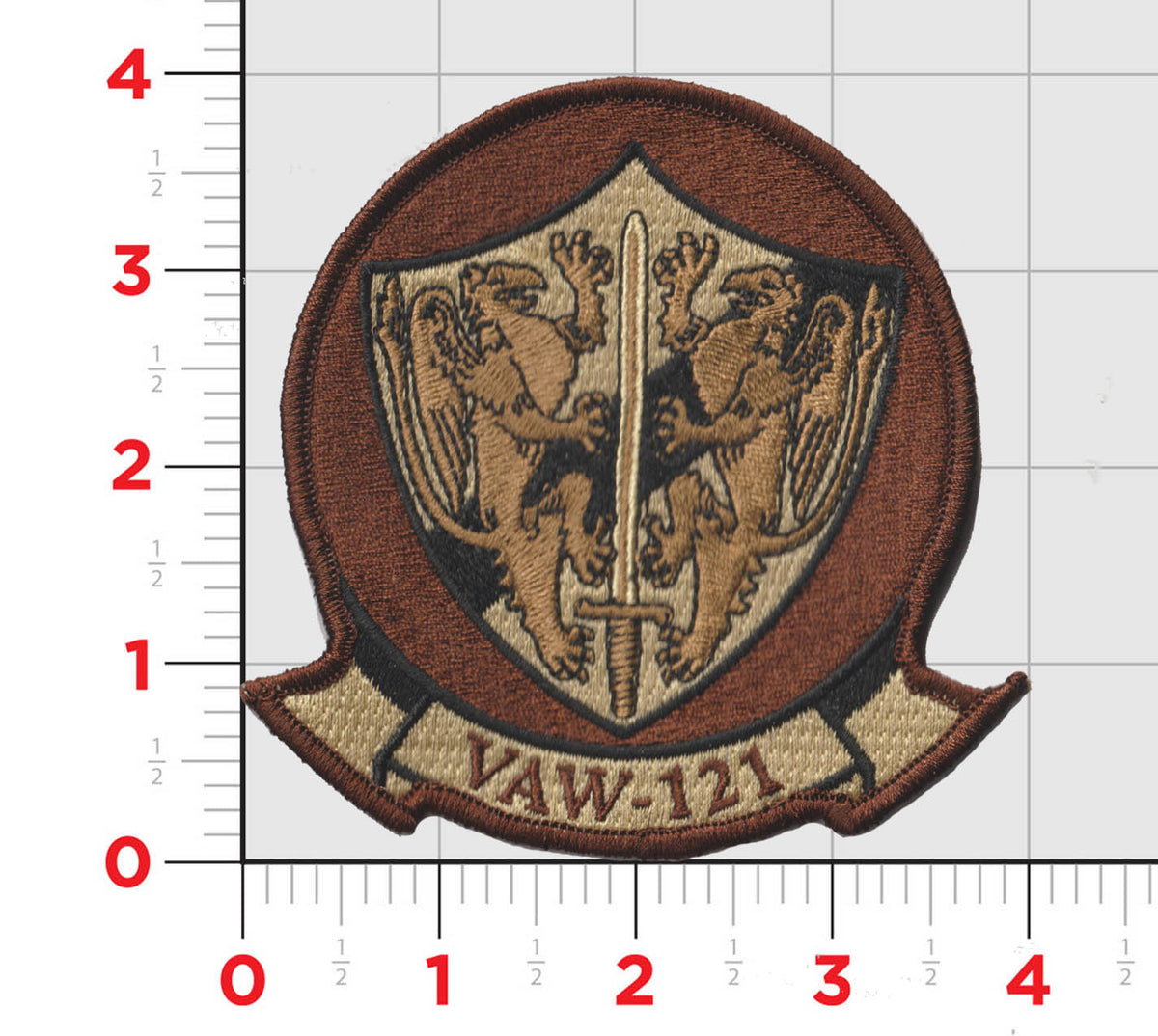 Officially Licensed US Navy VAW-121 Blue Tails Squadron Patch