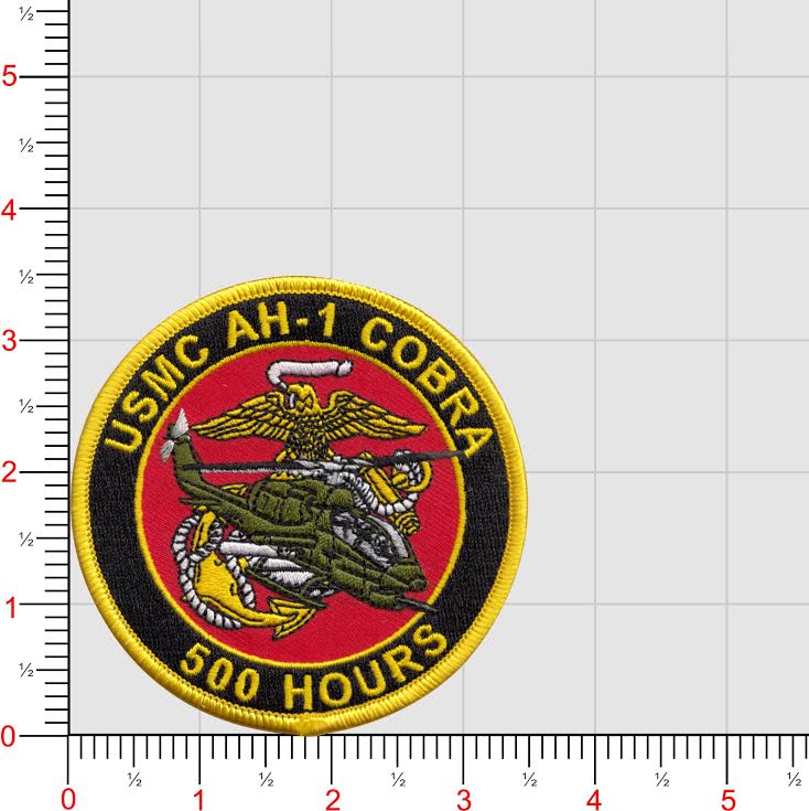USMC AH-1 Cobra Hours Patch