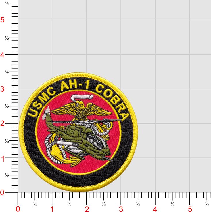 USMC AH-1 Cobra Hours Patch