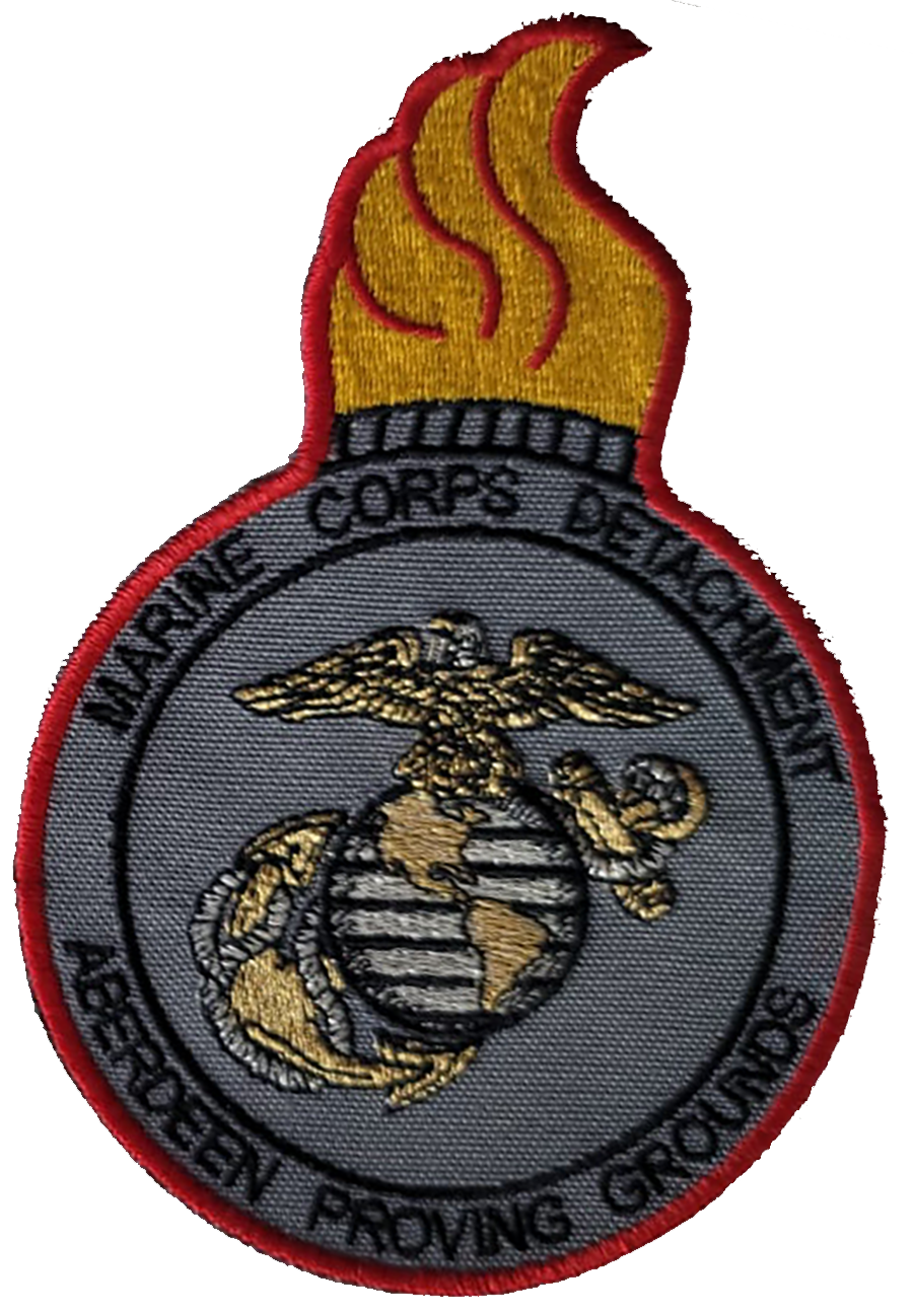 Officially Licensed USMC Aberdeen Proving Grounds Marine DET Patch