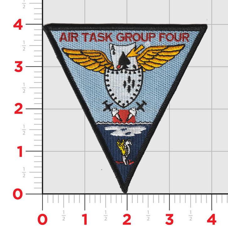 Officially Licensed US Navy  Air Task Group ATG-4 Patch
